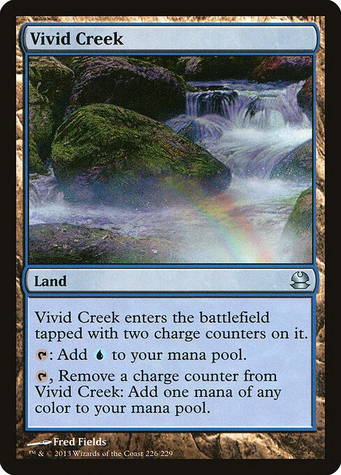 Vivid Creek, carta Magic di tipo Land illustrata da Fred Fields