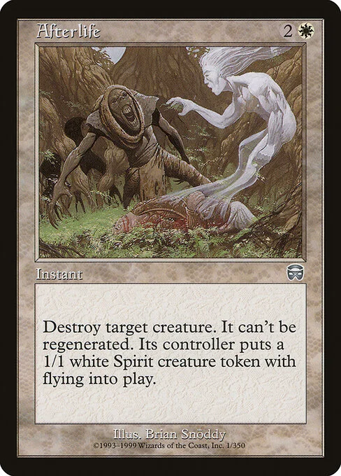 Afterlife, carta Magic di tipo Instant illustrata da Brian Snõddy