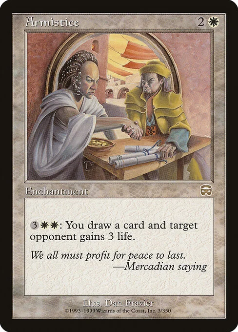 Armistice, carta Magic di tipo Enchantment illustrata da Dan Frazier