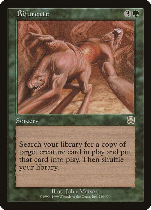Bifurcate, carta Magic di tipo Sorcery illustrata da John Matson