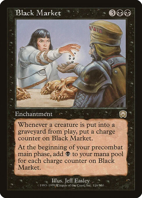 Black Market, carta Magic di tipo Enchantment illustrata da Jeff Easley