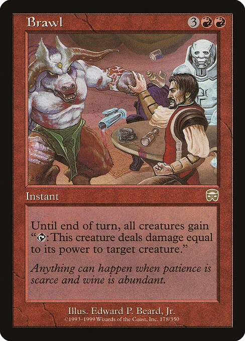 Brawl, carta Magic di tipo Instant illustrata da Edward P. Beard, Jr.