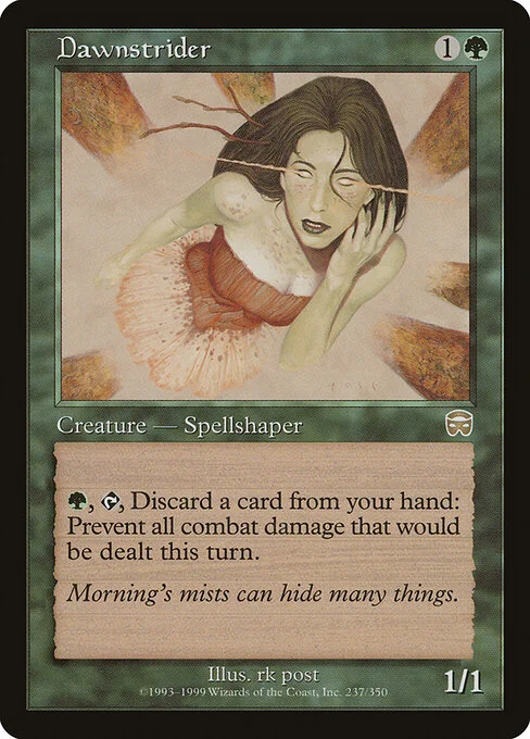 Dawnstrider, carta Magic di tipo Creature — Dryad Spellshaper illustrata da rk post