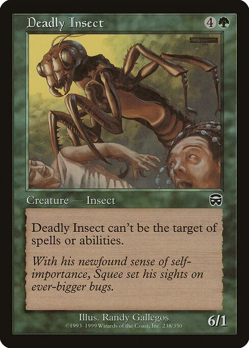Deadly Insect, carta Magic di tipo Creature — Insect illustrata da Randy Gallegos