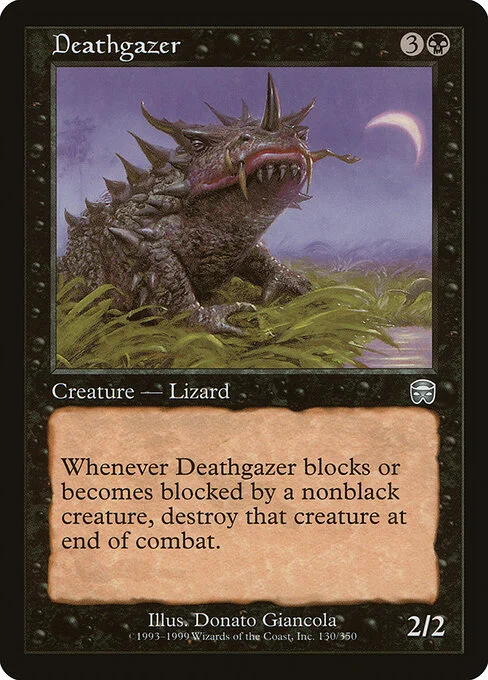 Deathgazer, carta Magic di tipo Creature — Lizard illustrata da Donato Giancola
