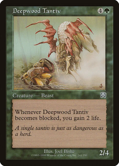 Deepwood Tantiv, carta Magic di tipo Creature — Beast illustrata da Joel Biske