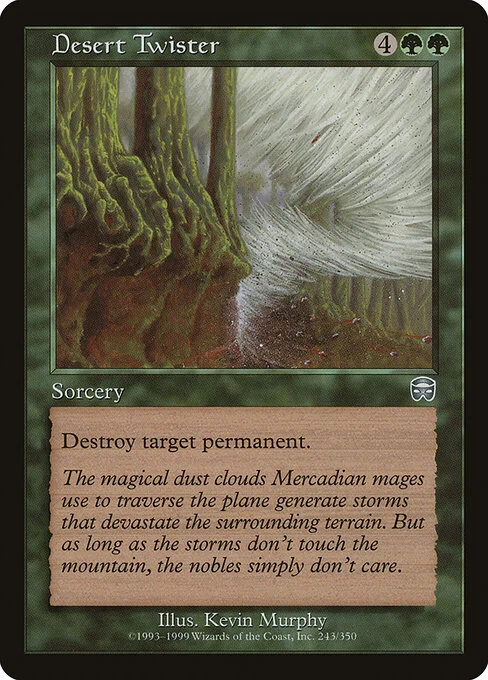 Desert Twister, carta Magic di tipo Sorcery illustrata da Kevin Murphy