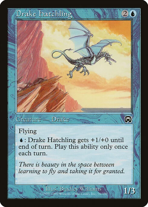 Drake Hatchling, carta Magic di tipo Creature — Drake illustrata da Bradley Williams