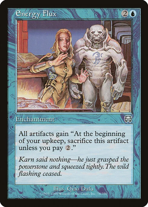 Energy Flux, carta Magic di tipo Enchantment illustrata da Qiao Dafu