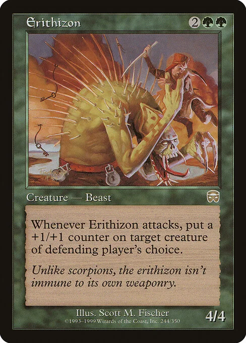 Erithizon, carta Magic di tipo Creature — Beast illustrata da Scott M. Fischer