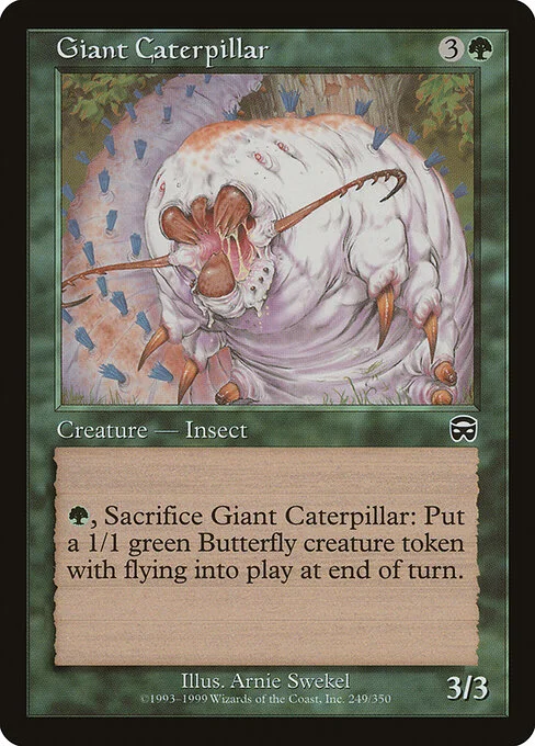 Giant Caterpillar, carta Magic di tipo Creature — Insect illustrata da Arnie Swekel