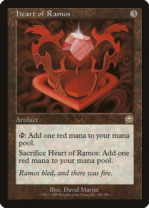 Heart of Ramos, carta Magic di tipo Artifact illustrata da David Martin