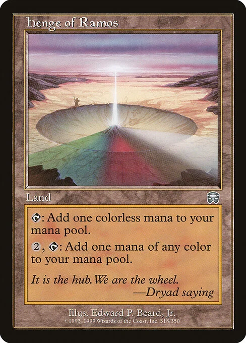 Henge of Ramos, carta Magic di tipo Land illustrata da Edward P. Beard, Jr.