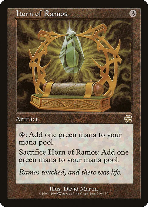 Horn of Ramos, carta Magic di tipo Artifact illustrata da David Martin