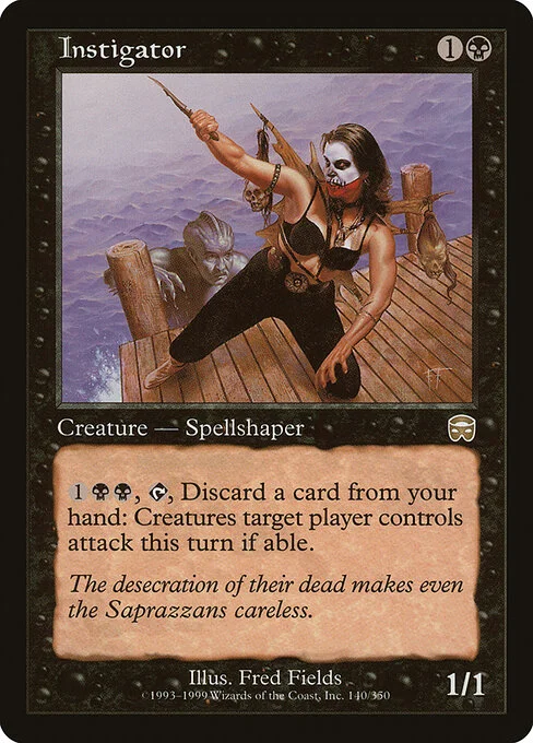 Instigator, carta Magic di tipo Creature — Human Spellshaper illustrata da Fred Fields