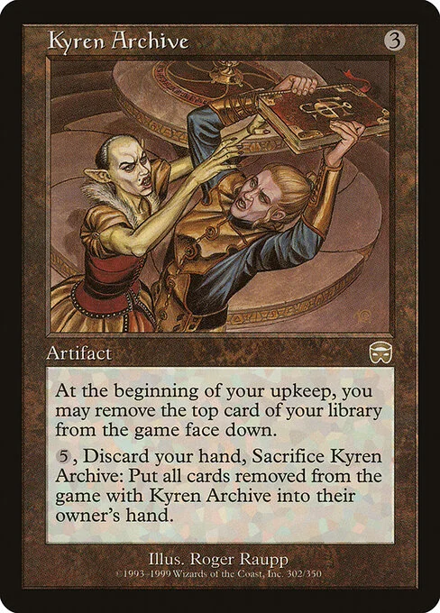 Kyren Archive, carta Magic di tipo Artifact — Book illustrata da Roger Raupp