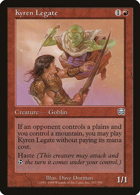 Kyren Legate, carta Magic di tipo Creature — Goblin illustrata da Dave Dorman