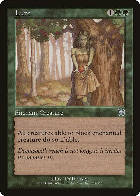 Lure, carta Magic di tipo Enchantment — Aura illustrata da DiTerlizzi