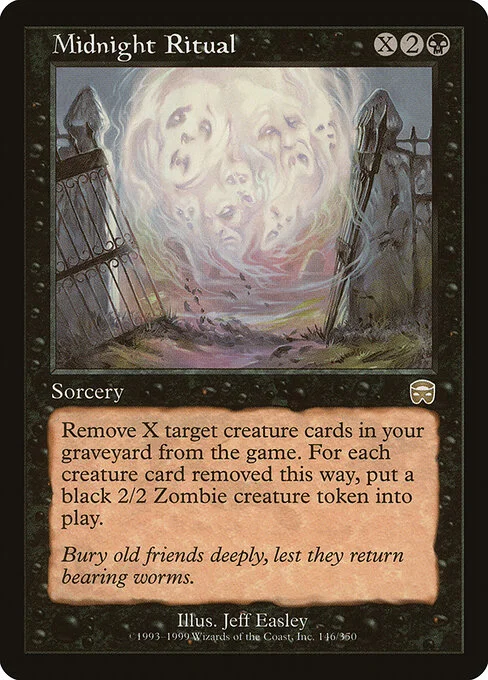 Midnight Ritual, carta Magic di tipo Sorcery illustrata da Jeff Easley