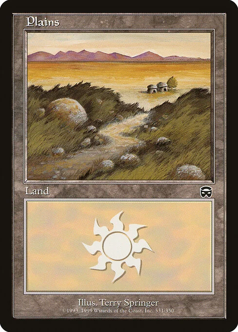 Plains, carta Magic di tipo Basic Land — Plains illustrata da Terry Springer