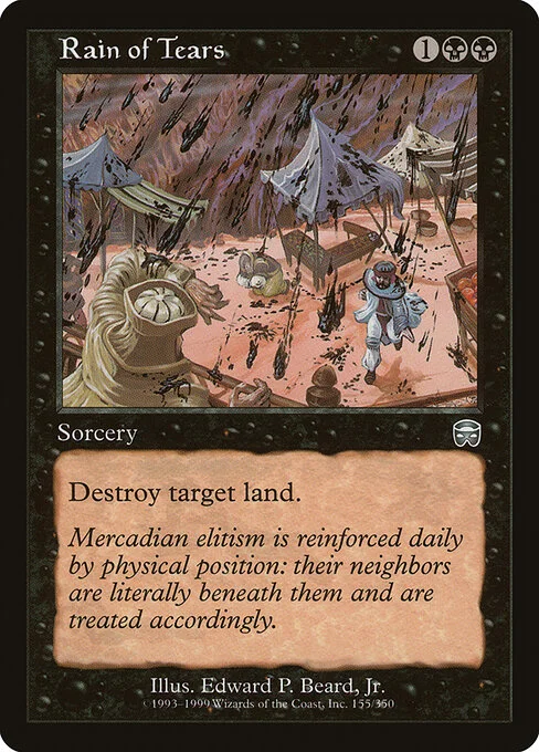 Rain of Tears, carta Magic di tipo Sorcery illustrata da Edward P. Beard, Jr.