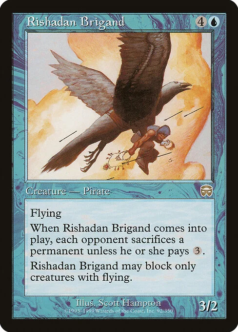 Rishadan Brigand, carta Magic di tipo Creature — Human Pirate illustrata da Scott Hampton