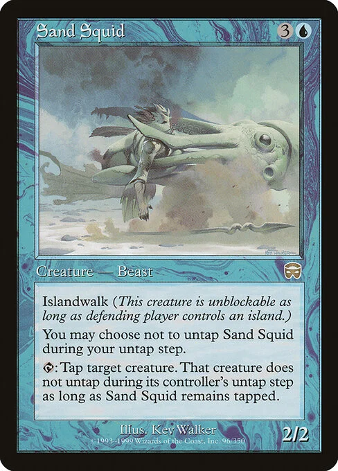 Sand Squid, carta Magic di tipo Creature — Squid Beast illustrata da Kev Walker