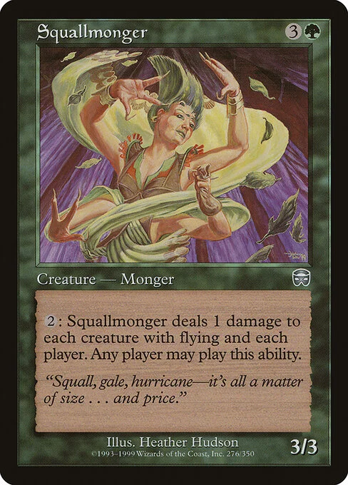 Squallmonger, carta Magic di tipo Creature — Monger illustrata da Heather Hudson