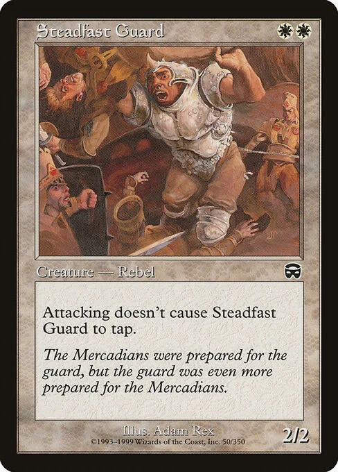 Steadfast Guard, carta Magic di tipo Creature — Human Rebel illustrata da Adam Rex