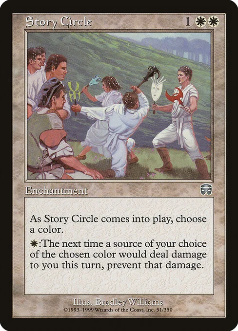 Story Circle, carta Magic di tipo Enchantment illustrata da Bradley Williams