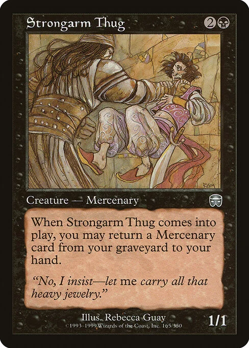 Strongarm Thug, carta Magic di tipo Creature — Human Mercenary illustrata da Rebecca Guay