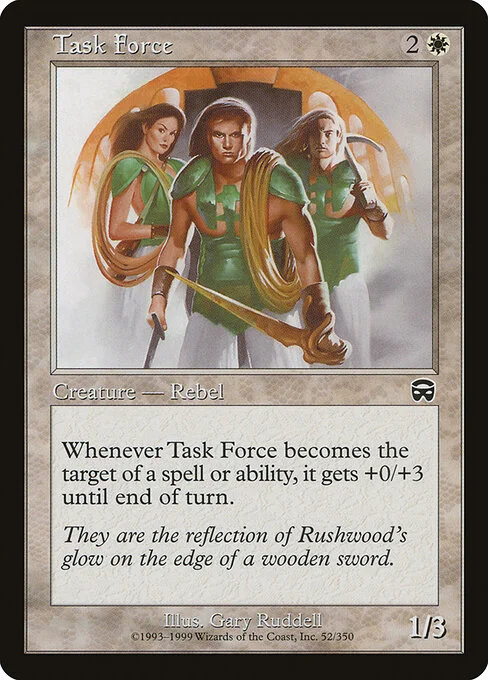 Task Force, carta Magic di tipo Creature — Human Rebel illustrata da Gary Ruddell