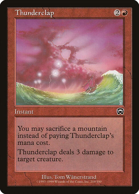 Thunderclap, carta Magic di tipo Instant illustrata da Tom Wänerstrand