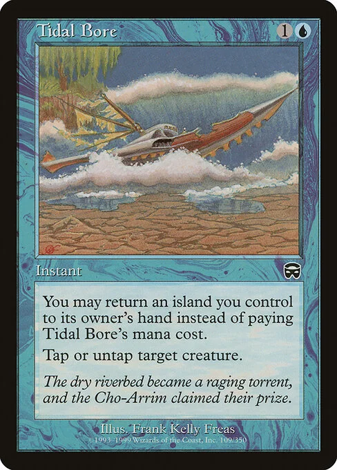 Tidal Bore, carta Magic di tipo Instant illustrata da Frank Kelly Freas