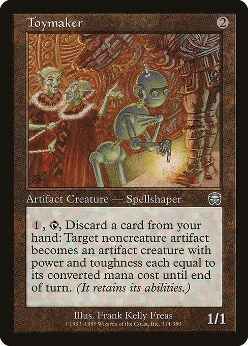Toymaker, carta Magic di tipo Artifact Creature — Spellshaper illustrata da Frank Kelly Freas