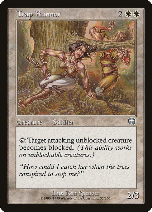 Trap Runner, carta Magic di tipo Creature — Human Soldier illustrata da Ron Spencer