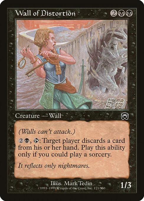 Wall of Distortion, carta Magic di tipo Creature — Wall illustrata da Mark Tedin