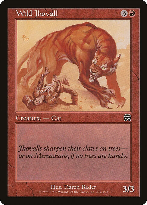 Wild Jhovall, carta Magic di tipo Creature — Cat illustrata da Daren Bader