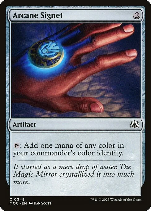 Arcane Signet, carta Magic di tipo Artifact illustrata da Dan Murayama Scott