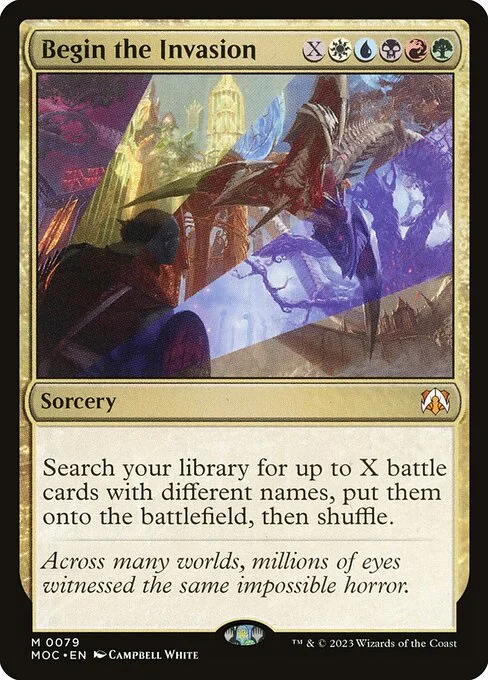 Begin the Invasion, carta Magic di tipo Sorcery illustrata da Campbell White