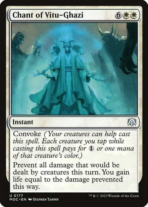Chant of Vitu-Ghazi, carta Magic di tipo Instant illustrata da Stephen Tappin