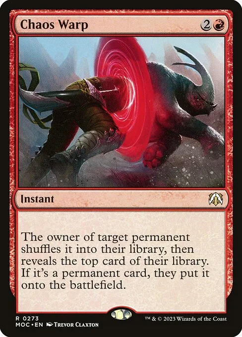 Chaos Warp, carta Magic di tipo Instant illustrata da Trevor Claxton