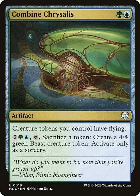 Combine Chrysalis, carta Magic di tipo Artifact illustrata da Hector Ortiz