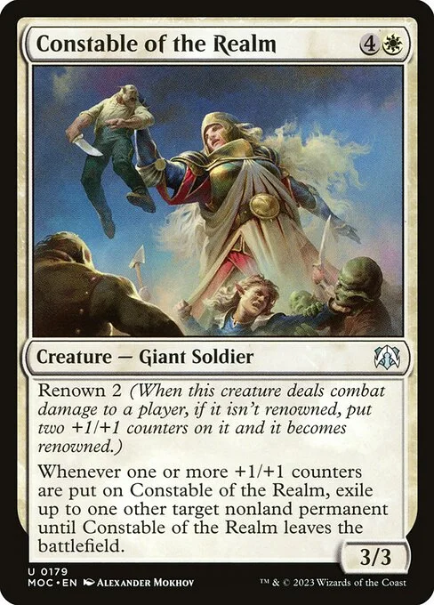 Constable of the Realm, carta Magic di tipo Creature — Giant Soldier illustrata da Alexander Mokhov