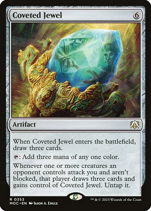 Coveted Jewel, carta Magic di tipo Artifact illustrata da Jason A. Engle