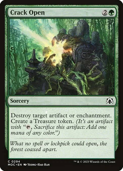 Crack Open, carta Magic di tipo Sorcery illustrata da Yeong-Hao Han