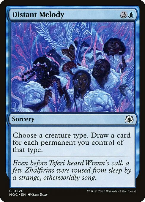 Distant Melody, carta Magic di tipo Sorcery illustrata da Sam Guay