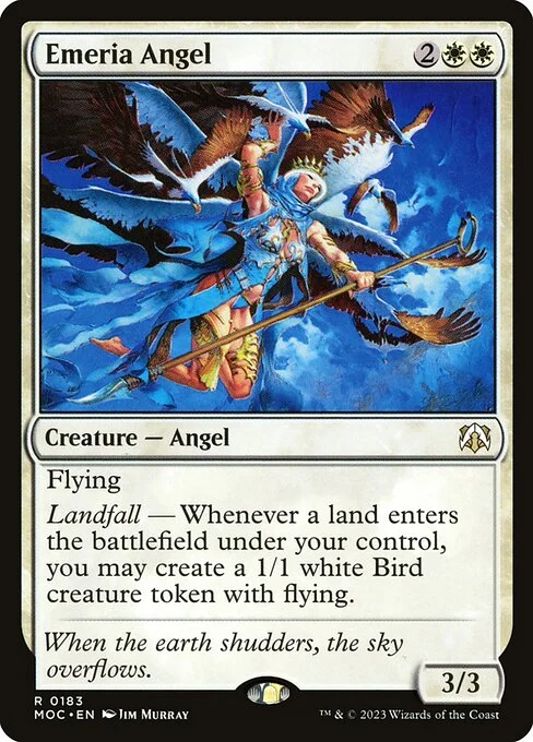Emeria Angel, carta Magic di tipo Creature — Angel illustrata da Jim Murray