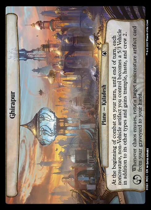 Ghirapur, carta Magic di tipo Plane — Avishkar illustrata da David Álvarez