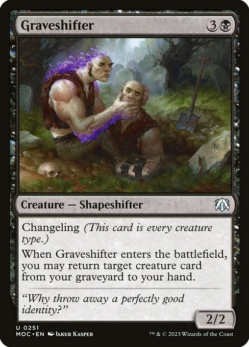 Graveshifter, carta Magic di tipo Creature — Shapeshifter illustrata da Jakub Kasper